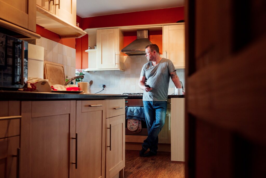 50 year man in flat