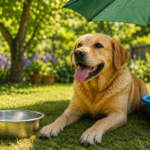 dog in sun